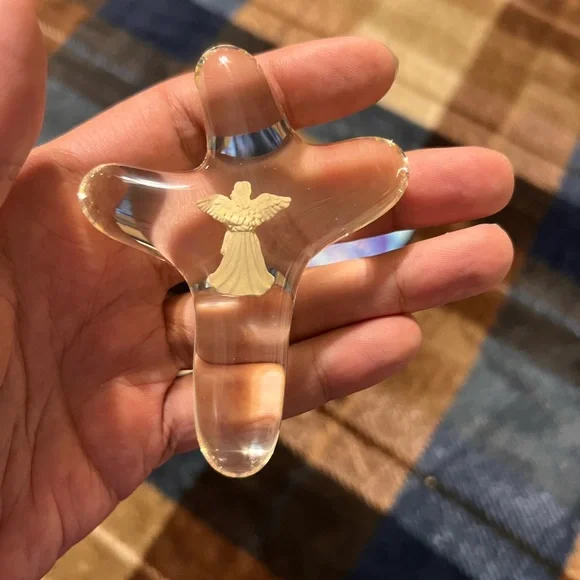 NWT Faithful crystal Prayer Cross with Golden healing Angel at its center - Picture 6 of 9